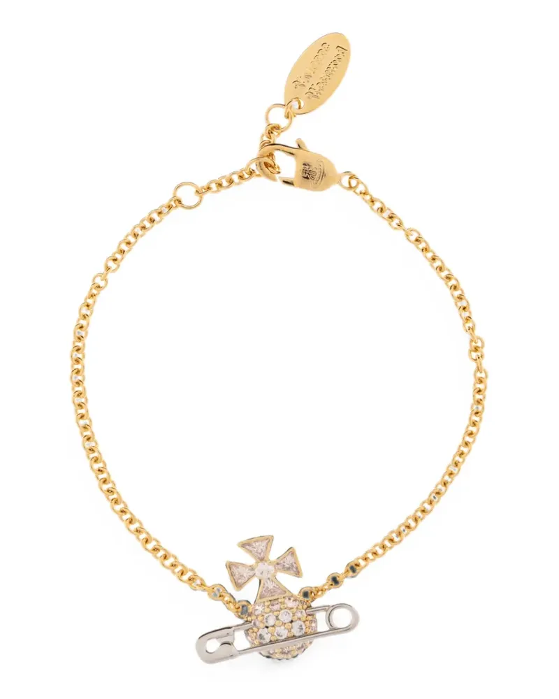 Vivienne Westwood Hectorina safety-pin bracelet - Gold Gold