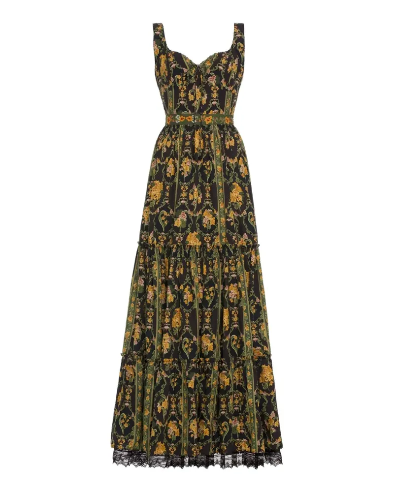 AGUA BENDITA Azulejo Cordillera Maxikleid - Schwarz Schwarz