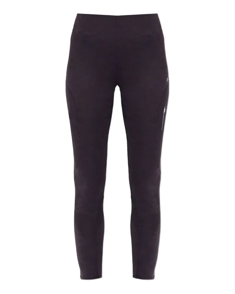 adidas Sport-Leggings mit Blumenmuster - Schwarz Schwarz