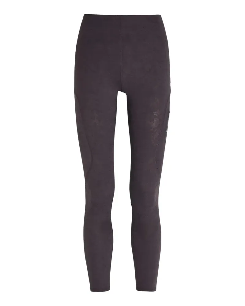 adidas Sport-Leggings mit Blumenmuster - Schwarz Schwarz