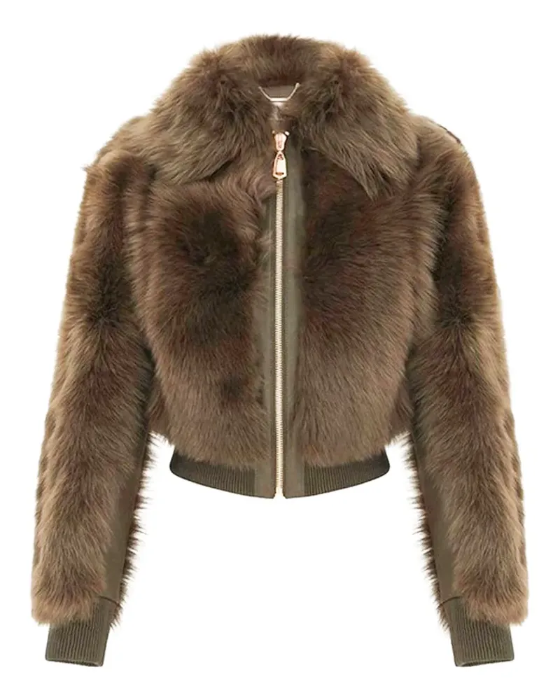 Zimmermann Hypnotic Bomberjacke aus Shearling - Grün Grün