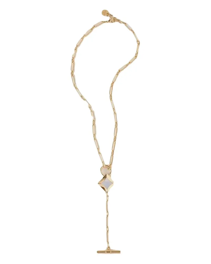 Mulberry Iris Halskette mit Perlmutt - Gold Gold