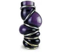 Asymmetrische Chain Ring Vase - Violett