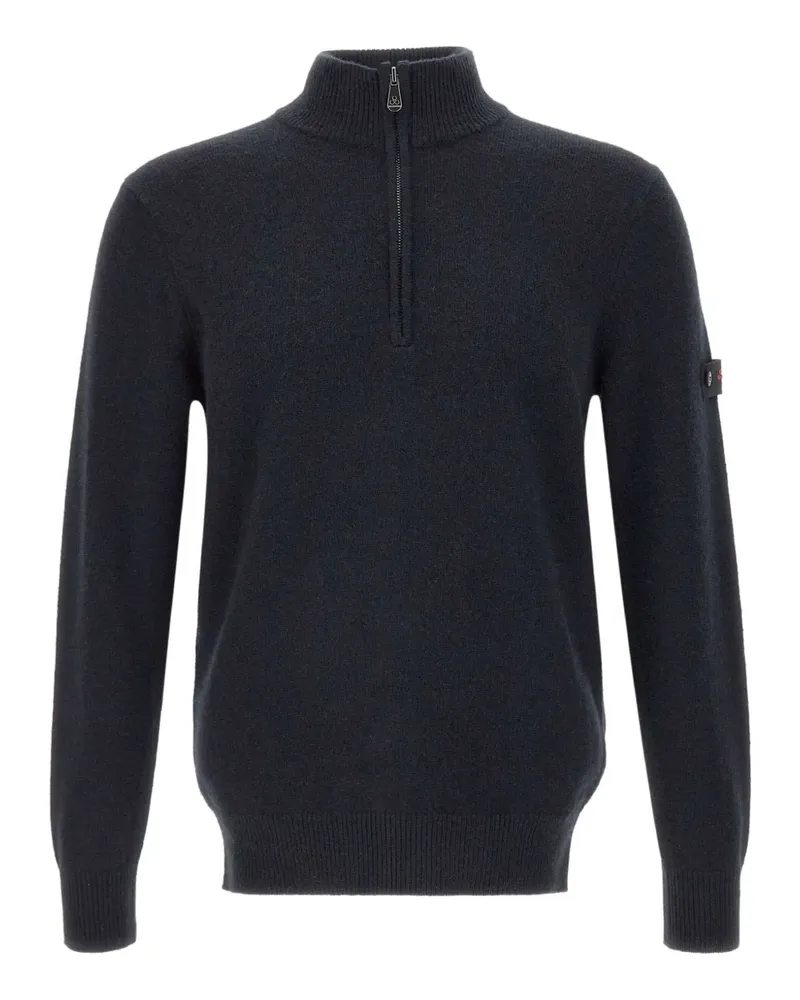 Peuterey Gerippter Pullover mit Reißverschluss - Blau Blau