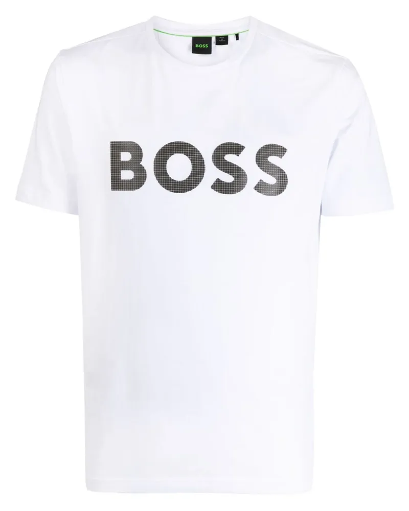HUGO BOSS T-Shirt mit Logo-Print - Weiß Weiß