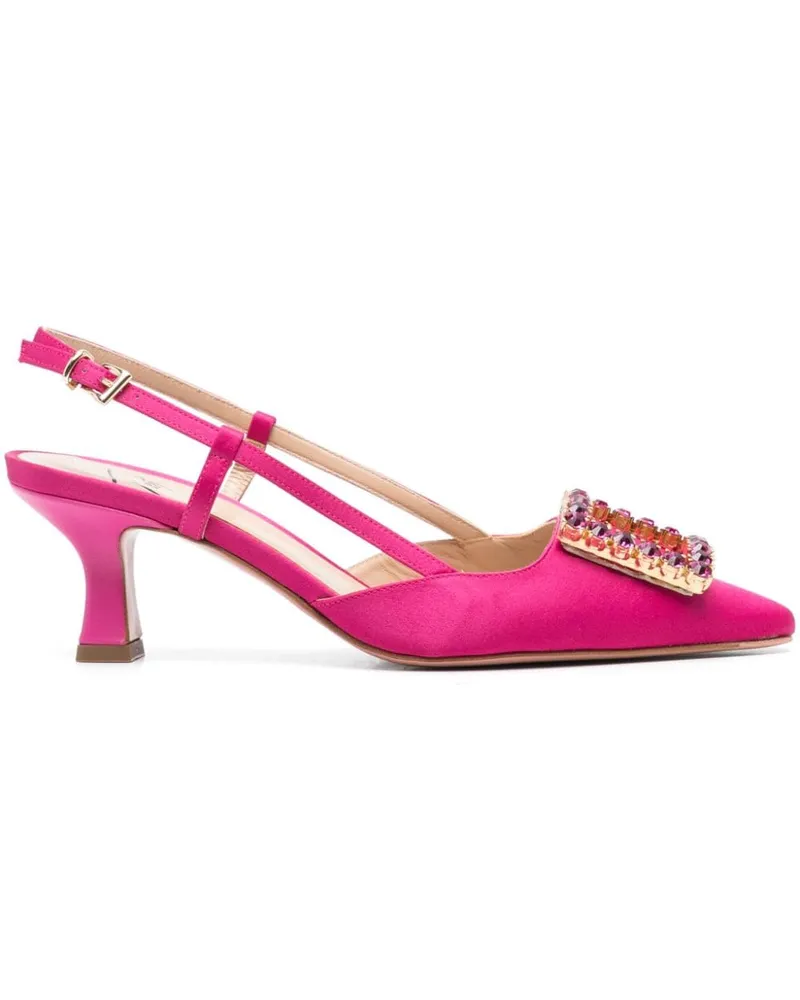 FESTA Milano Pumps mit Kristallen 50mm Rosa