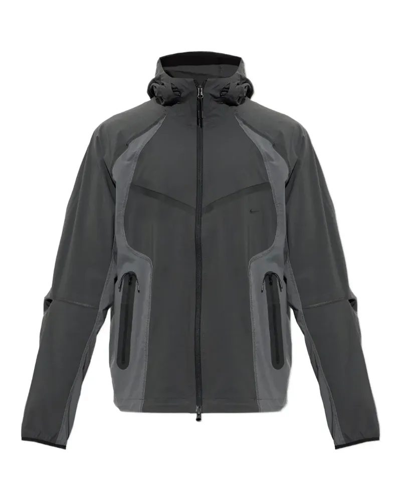 Nike Tech Dri-FIT woven full-zip color-block windrunner jacket - Grau Grau