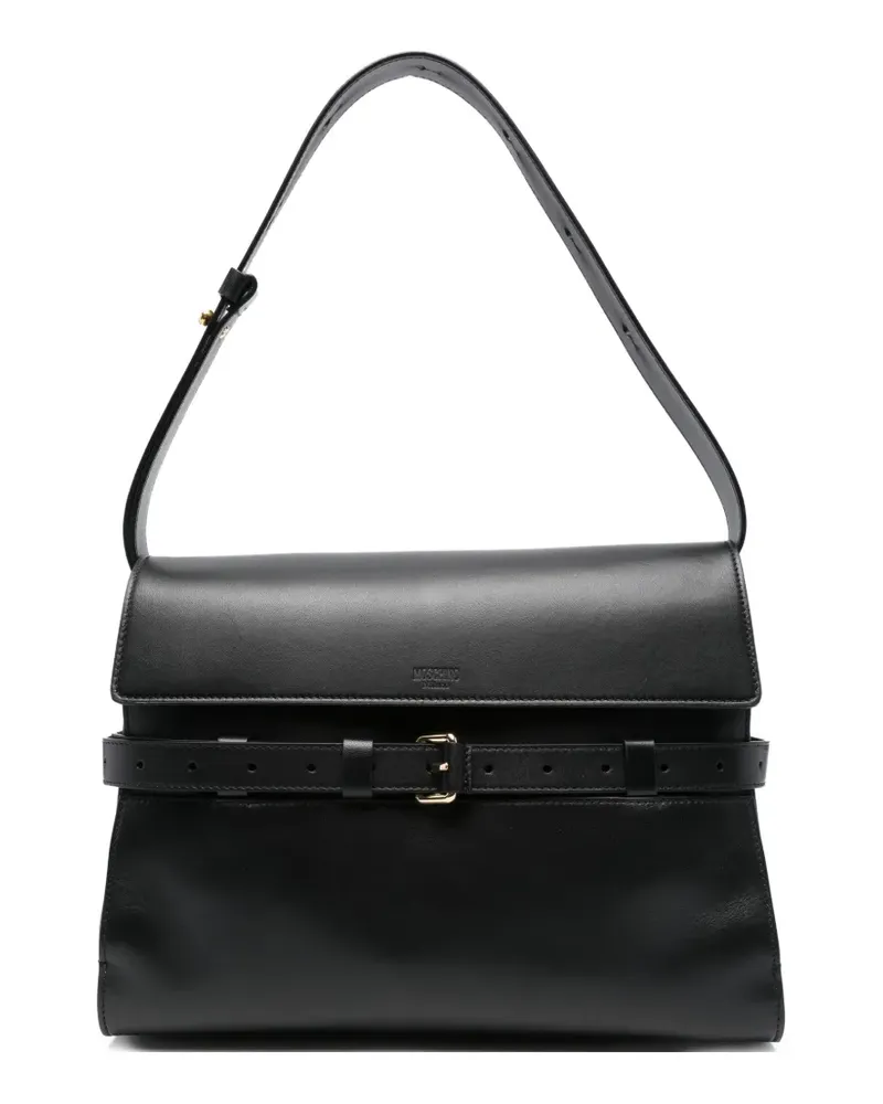 Moschino Tie Me Schultertasche - Schwarz Schwarz