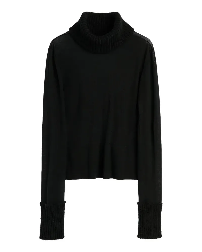Our Legacy Inverse Rollkragenpullover - Schwarz Schwarz