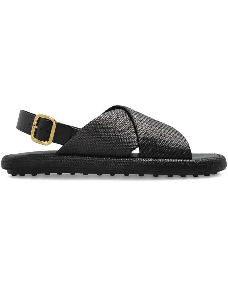 TOD'S Sandalen aus Leder - Schwarz Schwarz