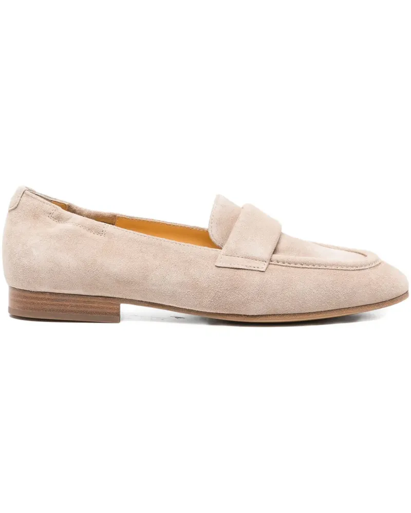 Truman's Shoes Penny-Loafer aus Wildleder - Nude Nude