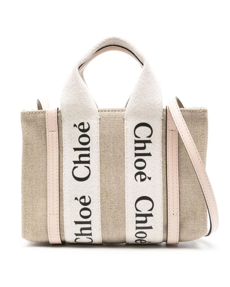 Chloé Shopper mit Logo - Nude Nude