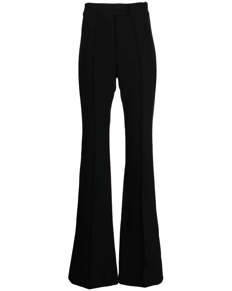 Alex Perry Ausgestellte High-Waist-Hose - Schwarz Schwarz