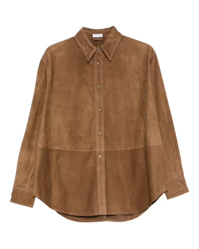 Brunello Cucinelli panelled button shirt - Braun Braun