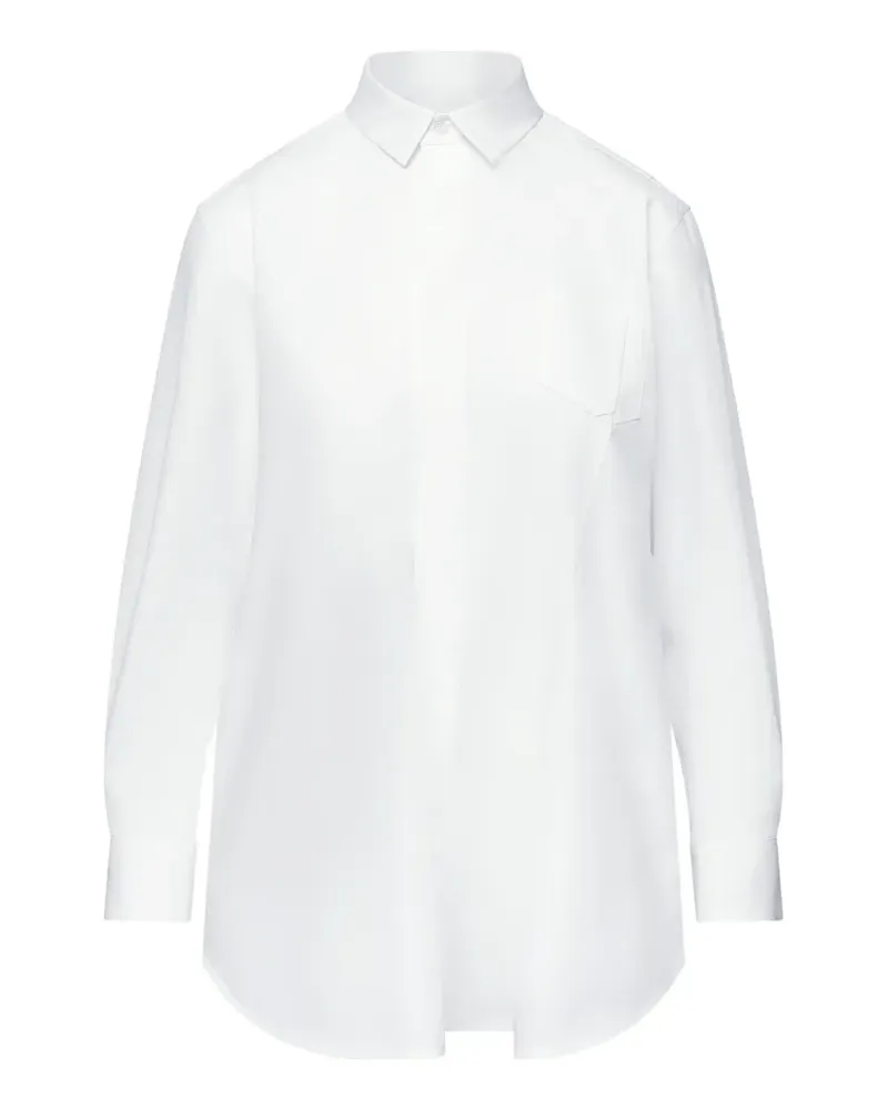 Sacai chest-pocket poplin shirt - Weiß Weiß