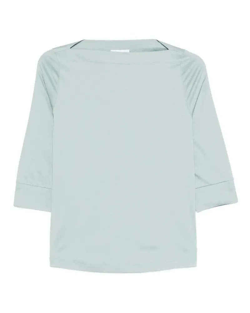 Arovescio boat-neck T-shirt - Blau Blau