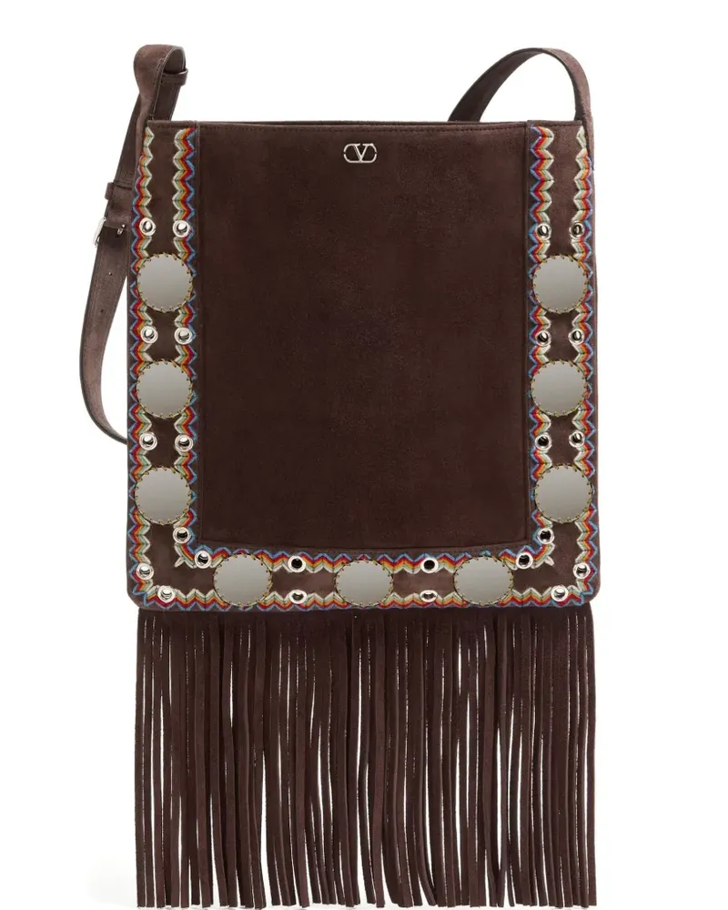 Valentino Garavani Nellcôte Schultertasche - Braun Braun