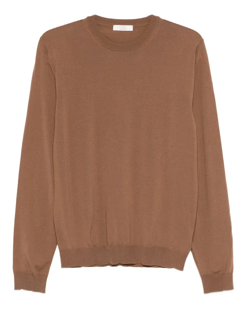 Slowear x Histores Pullover mit rundem Ausschnitt - Braun Braun