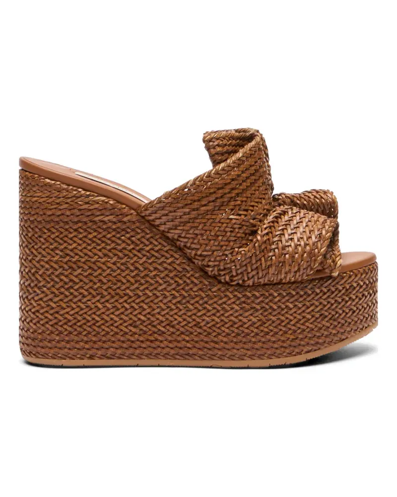 Casadei Aruba wedge sandals - Braun Braun