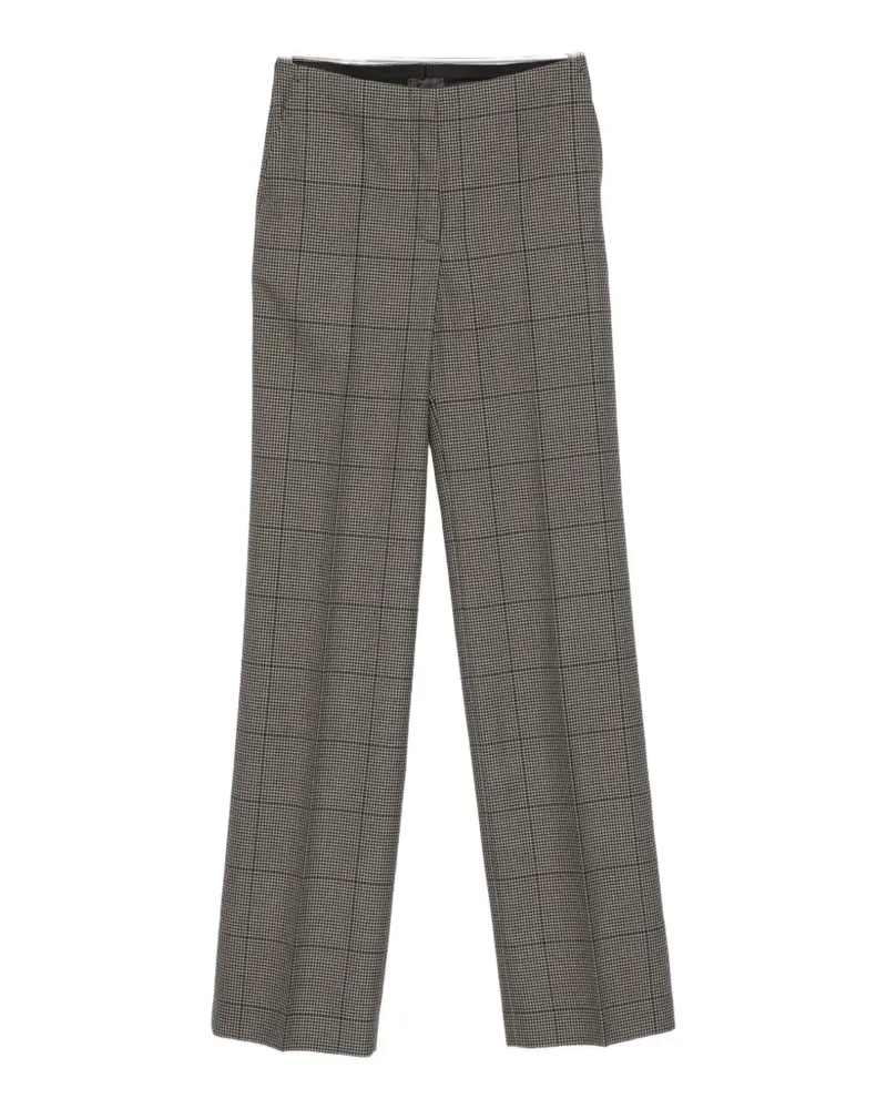 Thierry Mugler houndstooth-pattern tailored trousers - Grau Grau