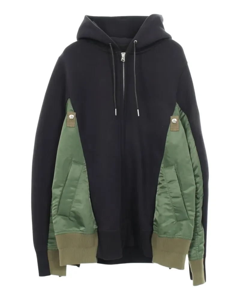 Sacai 2010s Kapuzenjacke mit Reißverschluss - Blau Blau
