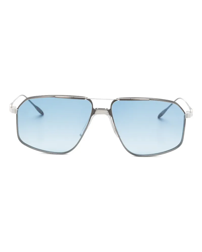 Jacques Marie Mage Jagger Sonnenbrille mit Brauensteg - Grau Grau