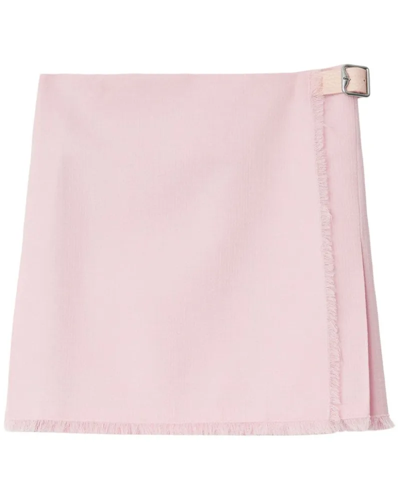 Burberry Wollkilt mit Schnallen Rosa