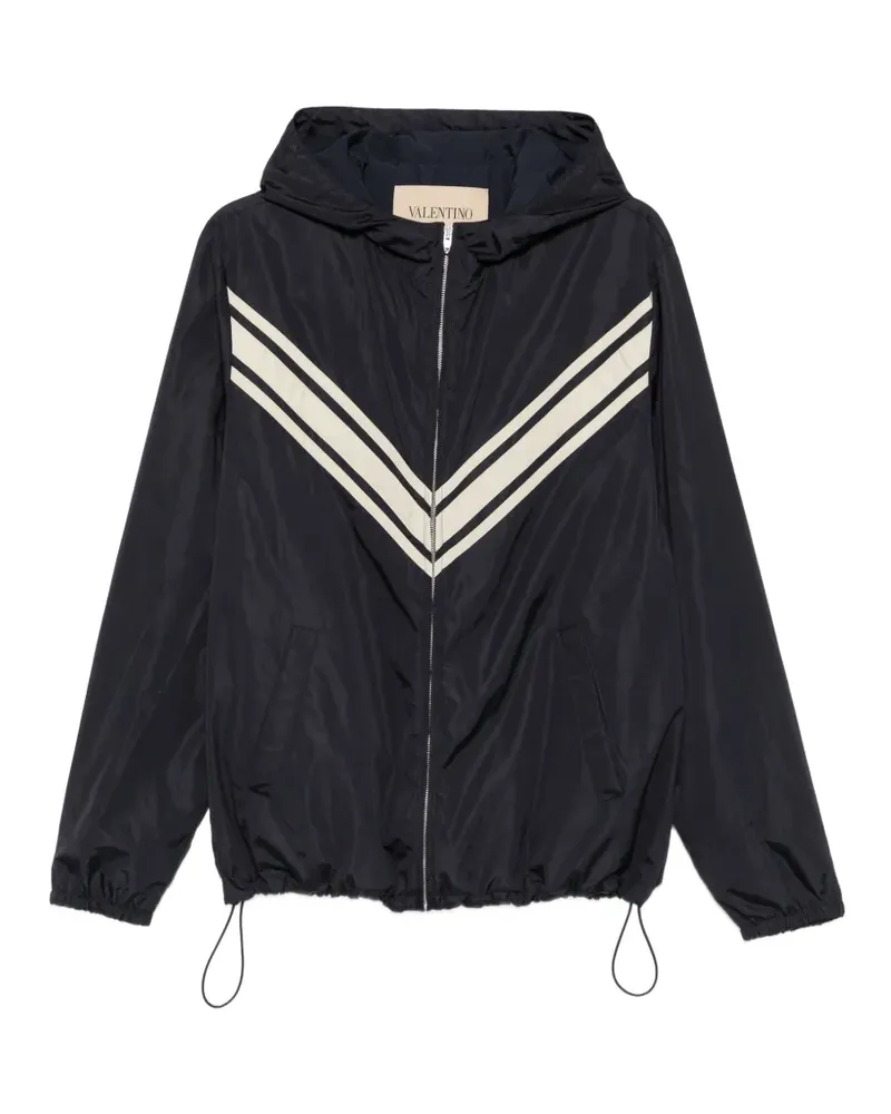 Valentino Garavani Kapuzenjacke mit Zickzackmuster - Blau Blau