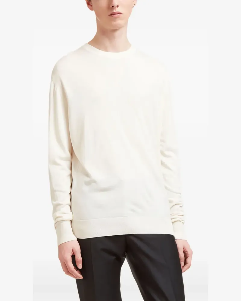 AIEZEN crew-neck knitted sweater - Weiß Weiß