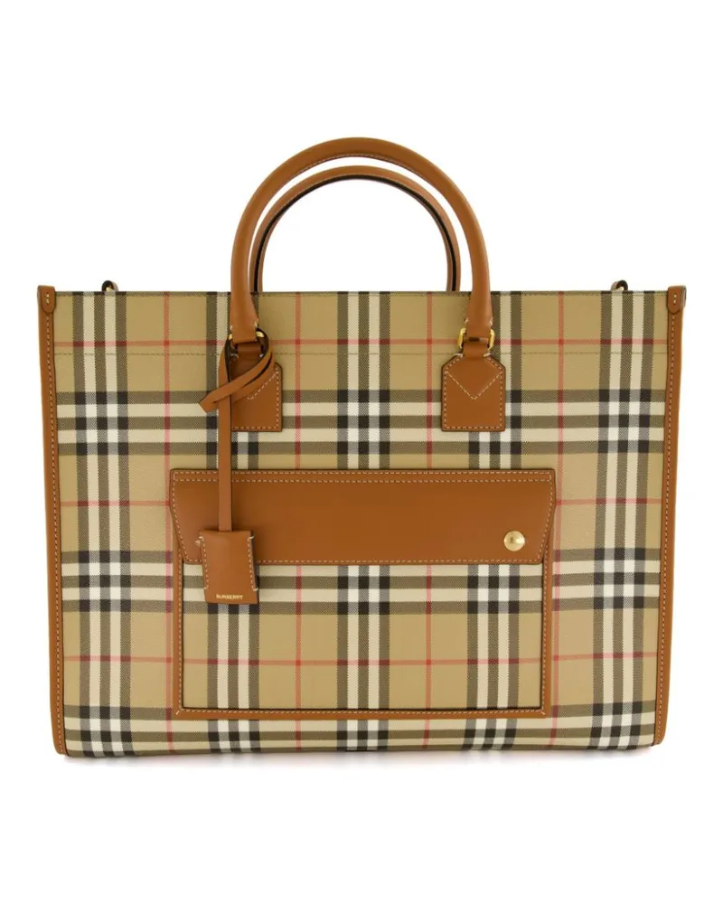 Burberry Mittelgroße Freya Handtasche - Braun Braun