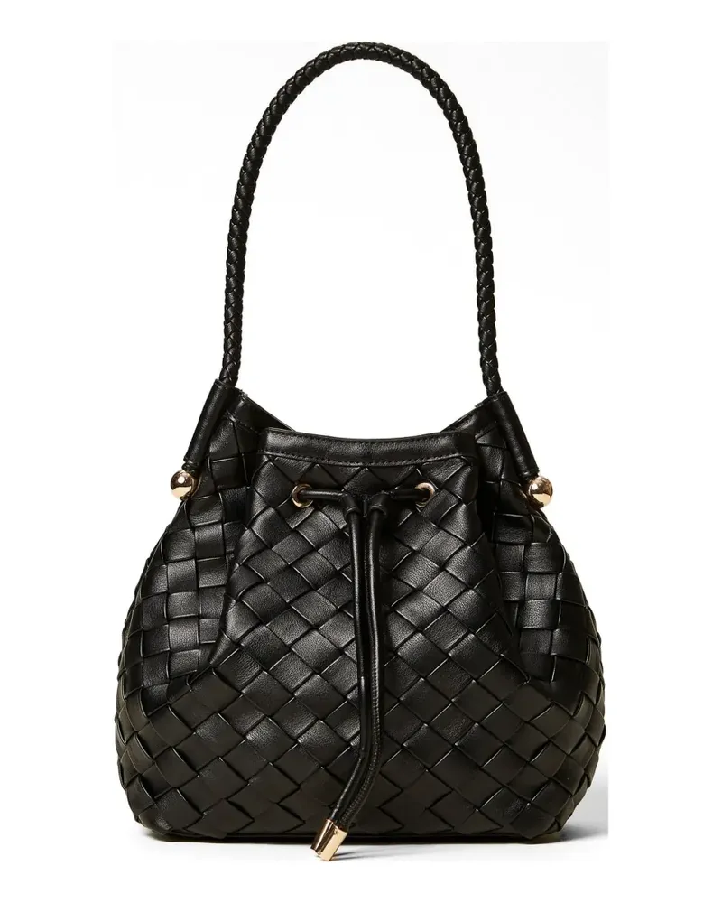 Twin-Set interwoven bucket bag - Schwarz Schwarz