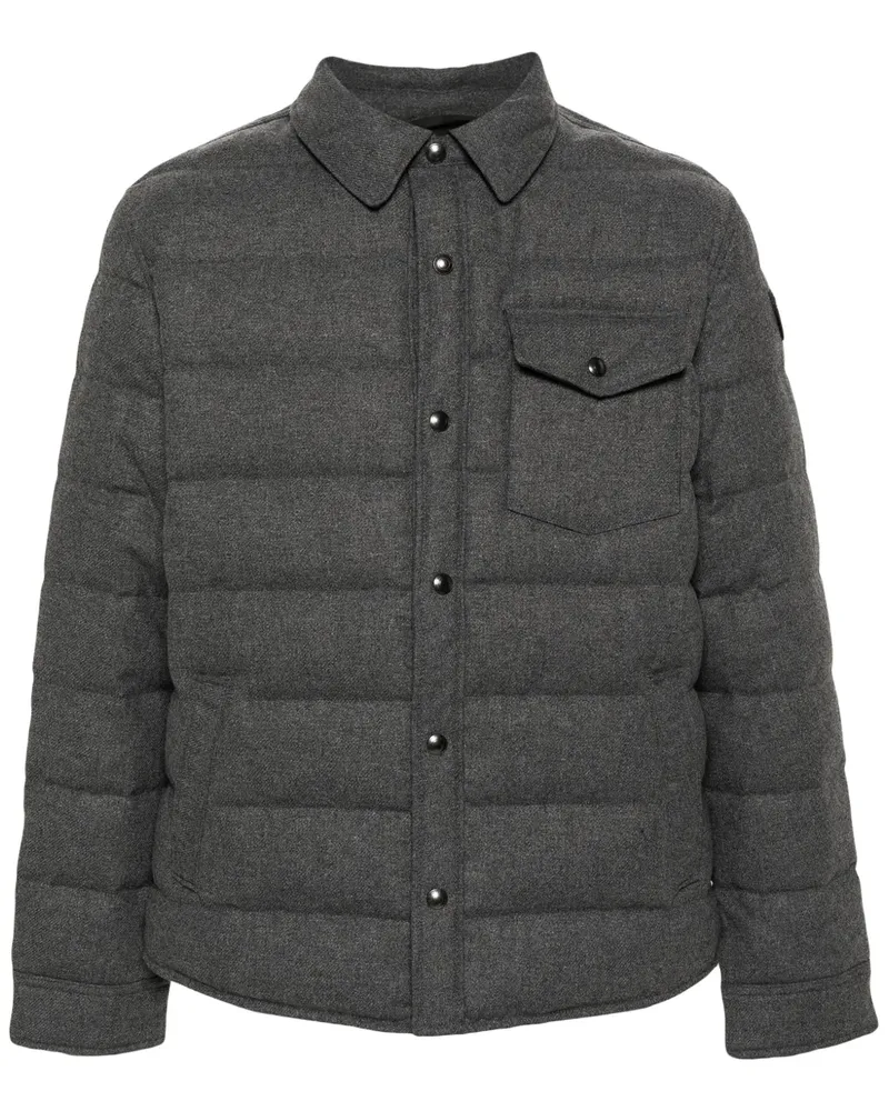 Ralph Lauren Gefütterte Beckt Jacke mit Logo-Applikation - Grau Grau