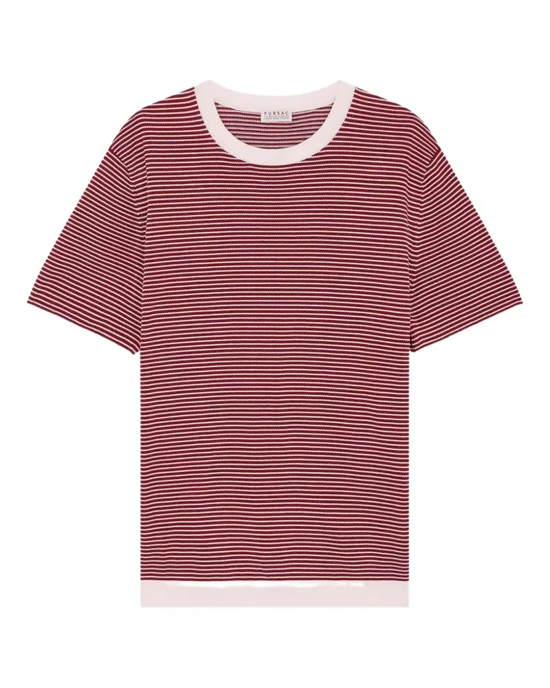 FURSAC Gestreiftes T-Shirt - Rot Rot