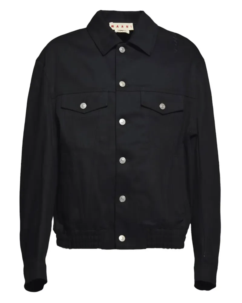 Marni Geknöpfte Jeansjacke - Schwarz Schwarz