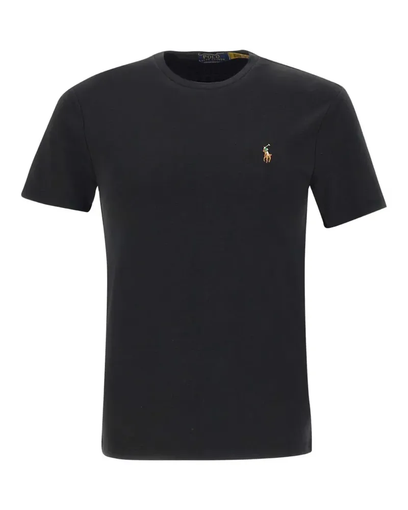 Ralph Lauren embroidered-logo T-shirt - Schwarz Schwarz