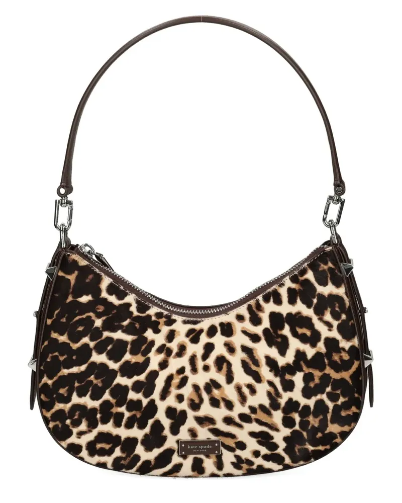 Kate Spade Liv leopard print satchel - Braun Braun