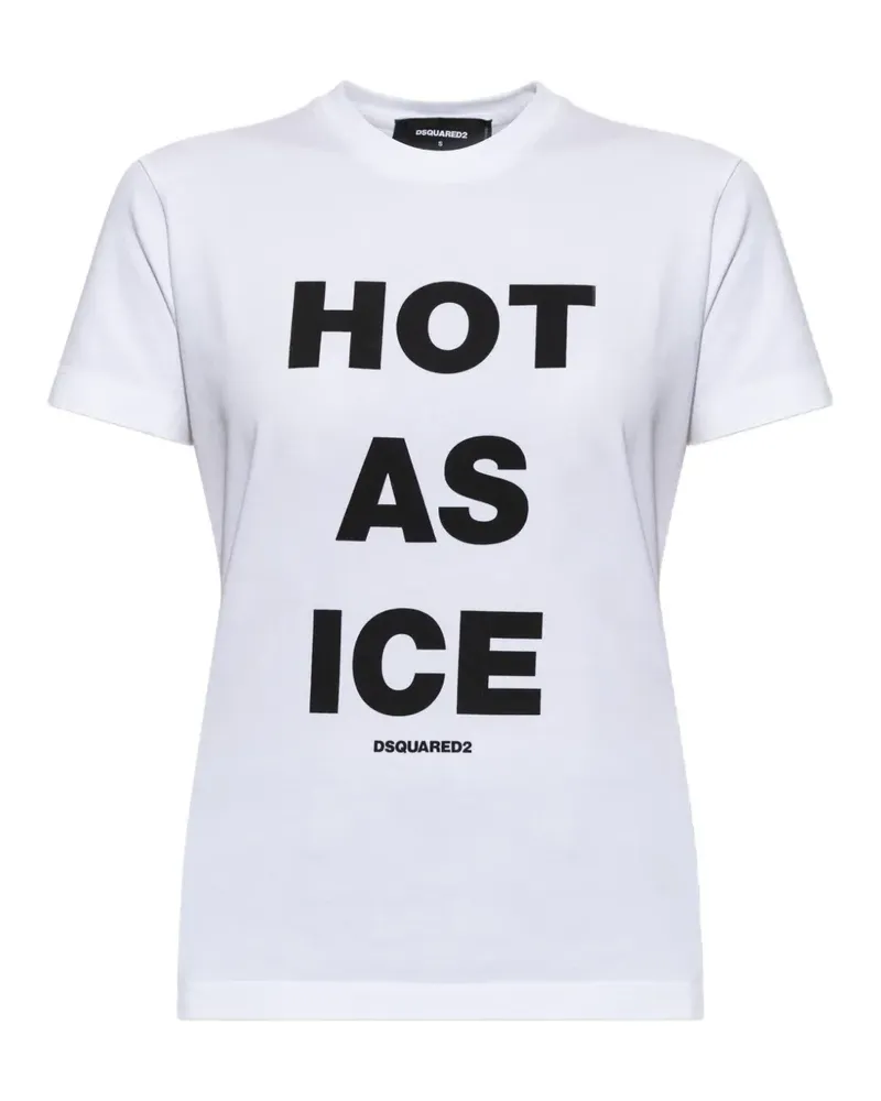 Dsquared2 slogan-print T-shirt - Weiß Weiß