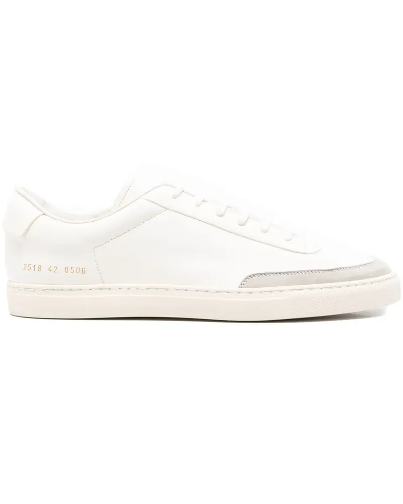 Common Projects Sneakers mit Ledereinsätzen - Weiß Weiß