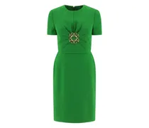 Kleid mit Schmucksteinen - Grün