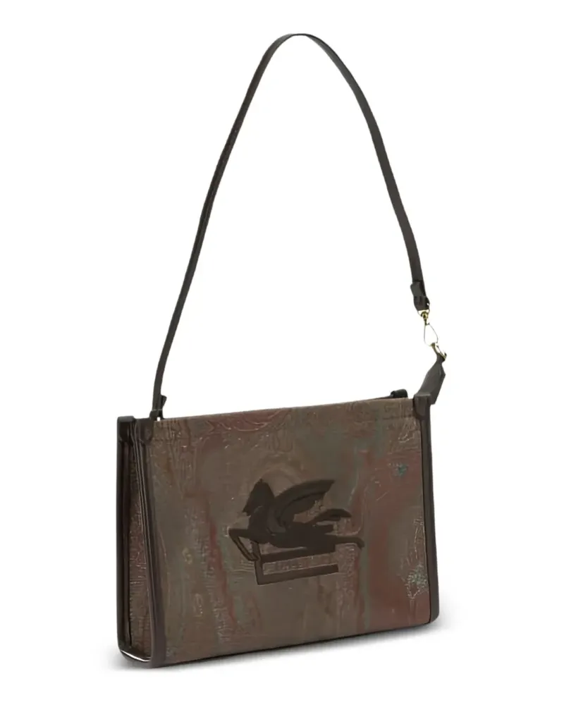 Etro Schultertasche mit Print - Braun Braun