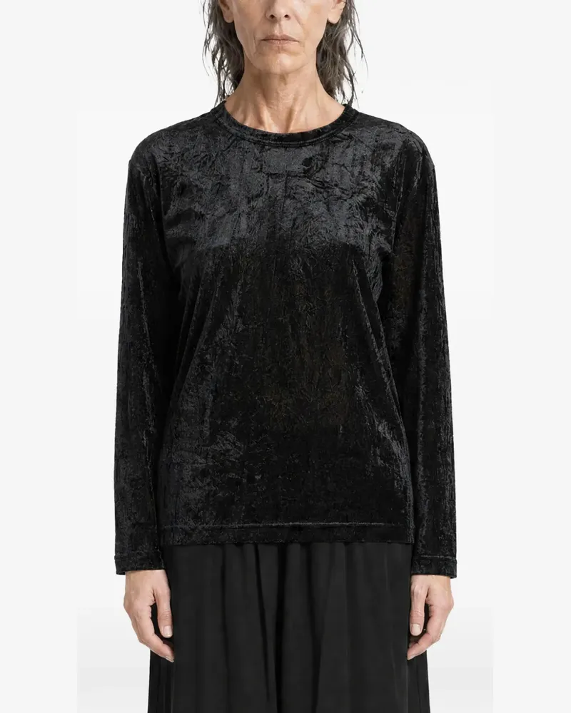 Comme des Garçons Klassisches Langarmshirt - Schwarz Schwarz