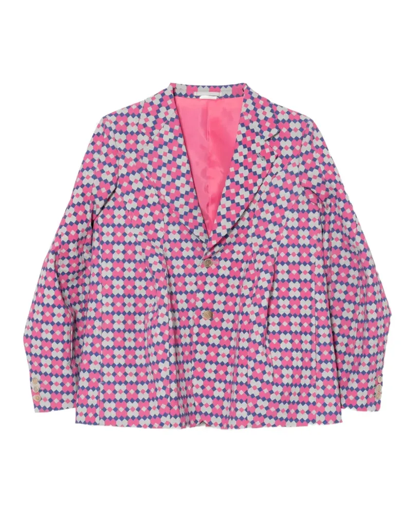 Comme des Garçons Sakko mit geometrischem Print - Rosa Rosa