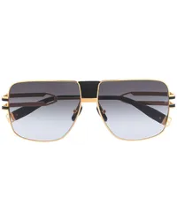 Balmain x Akoni eckige '1914' Sonnenbrille Schwarz