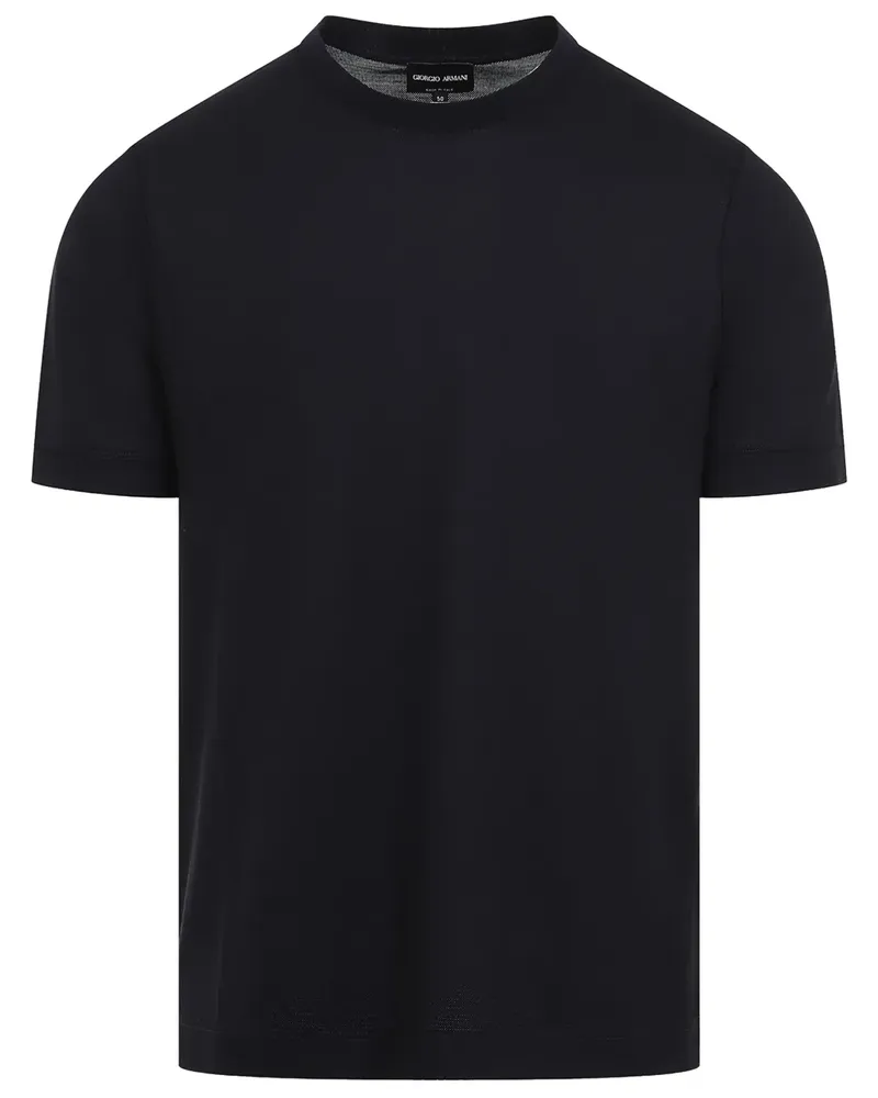 Giorgio Armani T-Shirt aus Wolle - Blau Blau