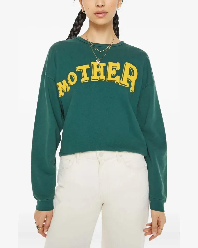 Mother drop-shoulder logo sweatshirt - Grün Grün