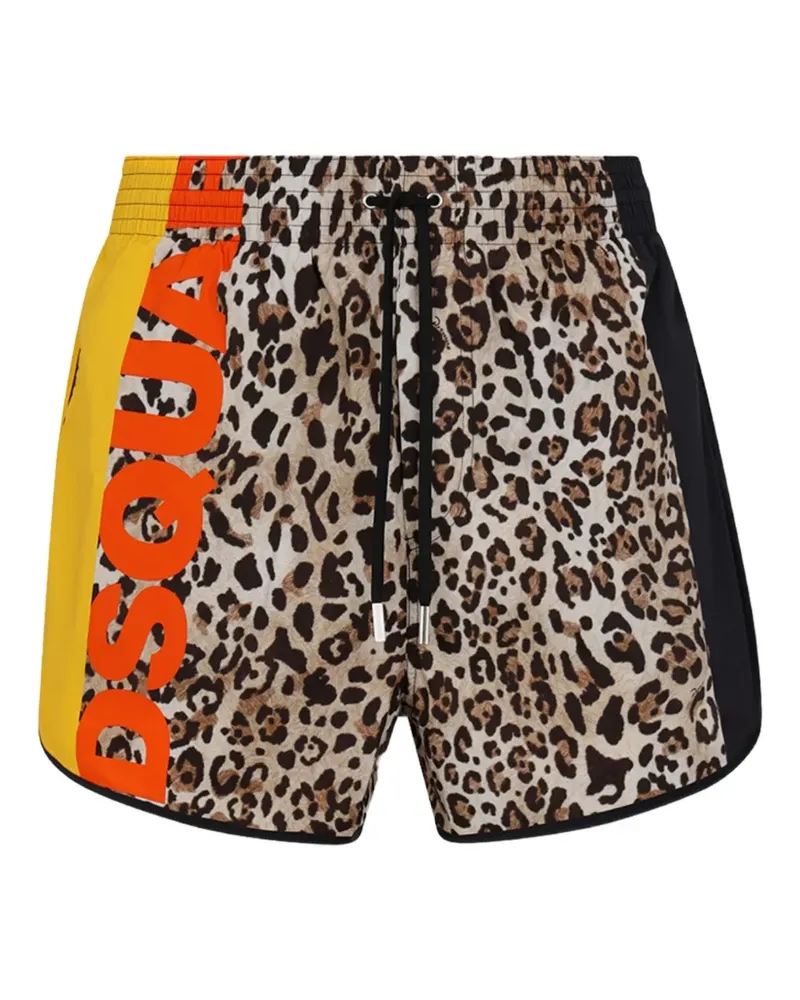 Dsquared2 Strandkleid mit Leoparden-Print - Braun Braun