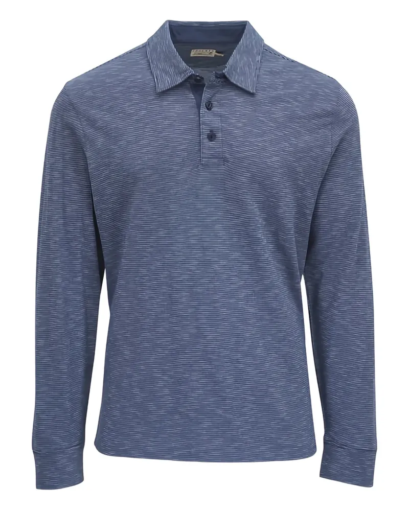 Faherty long-sleeve polo shirt - Blau Blau