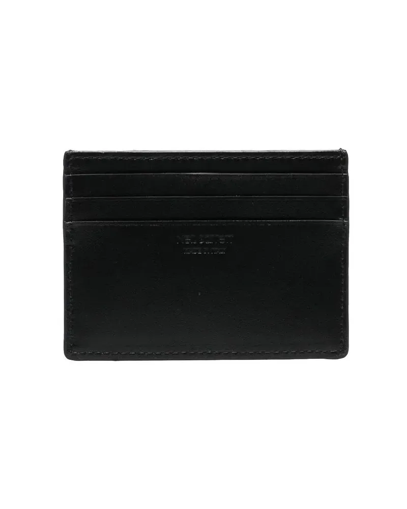 Neil Barrett Kartenetui mit Blitz-Print - 524 BLACK WHITE 524
