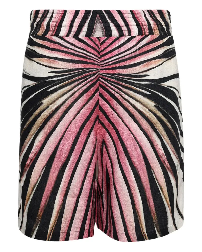 Roberto Cavalli Ray Gold Shorts mit Print - Rosa Rosa