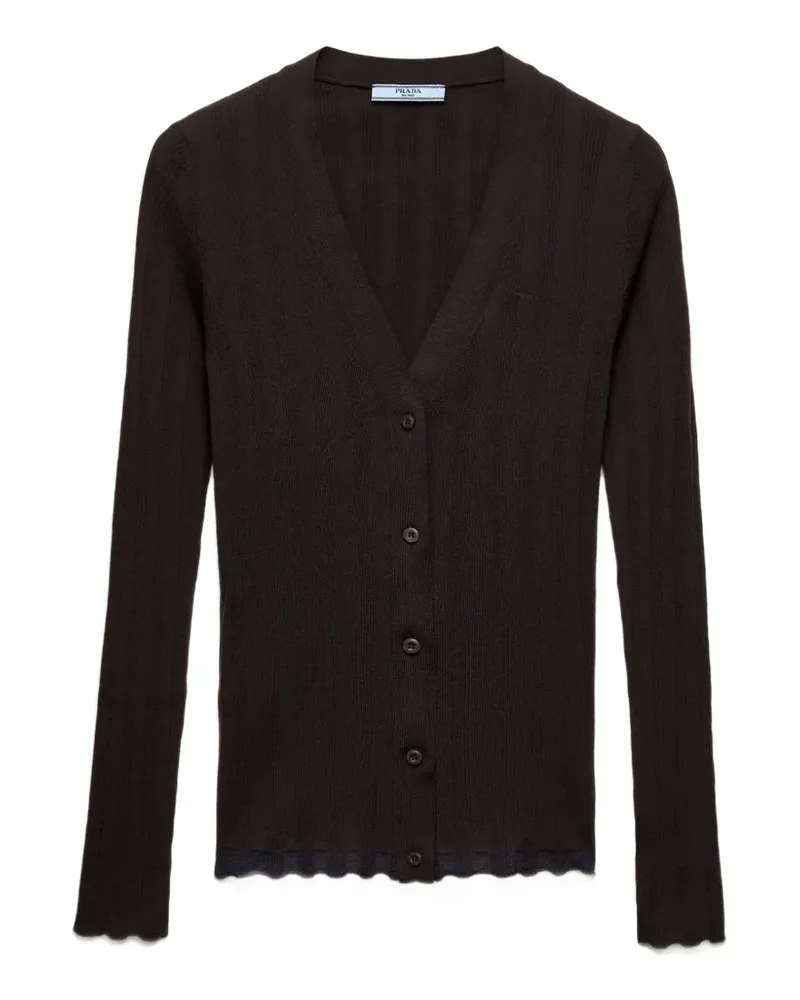 Prada Klassischer Cardigan - Braun Braun